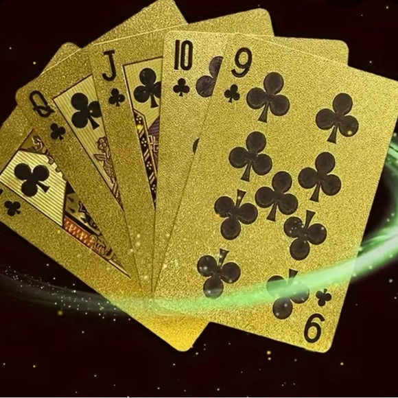 Gold Playing Cards Set - Picture 2 of 4